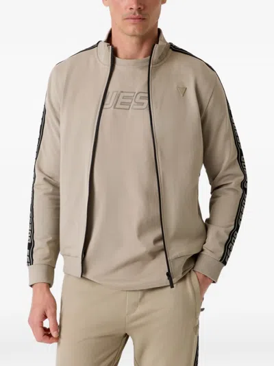 Guess Usa Full-zip Sweatshirt In Black