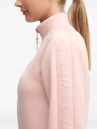 Guess Usa Full-zip Sweatshirt In Pink