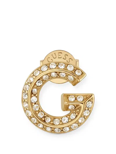 Guess Usa G Crystal Earrings In Gold