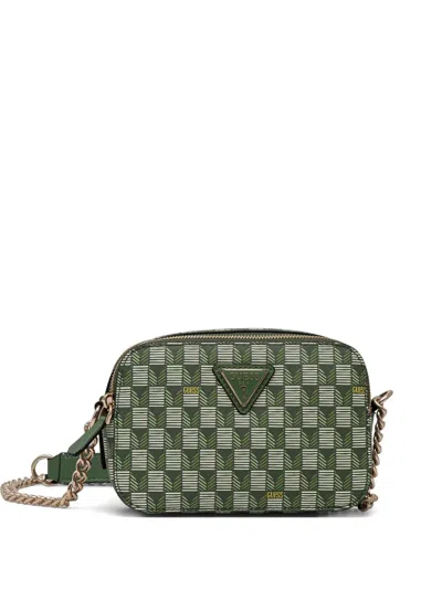 Guess Usa G Wave Cross Body Bag In Green