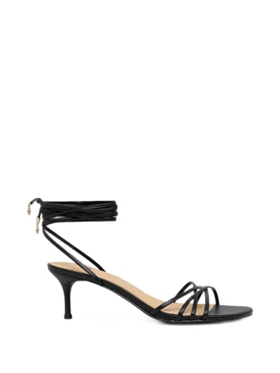 Guess Usa Garsie Strappy Lace-up Sandals In Black