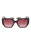 Guess Usa Geometric-frame Sunglasses In Black