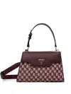 Guess Usa Geometric-motif Tote Bag In Red