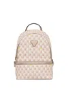 Guess Usa Geometric-pattern Backpack In Neutral