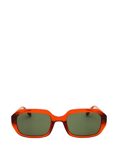 Guess Usa Geometric-frame Sunglasses In Green