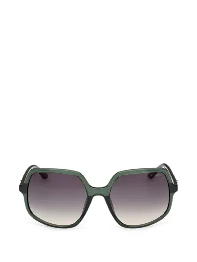 Guess Usa Geometric-frame Sunglasses In Pink