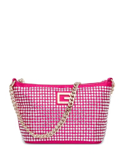 Guess Usa Gilded Glamor Shoulder Bag In Pink