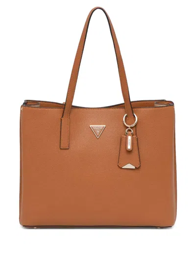 Guess Usa Girlfriend Tote Bag In Brown