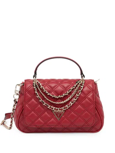 Guess Usa Giully Chain-link Tote Bag In Red