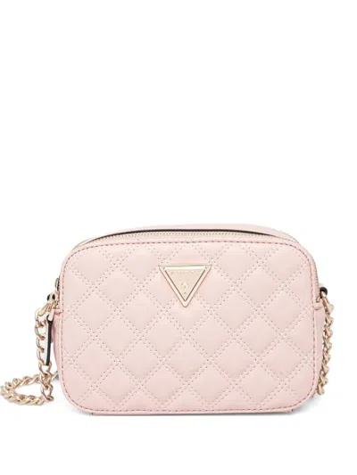 Guess Usa Giully Quilted Cross Body Bag In Pink