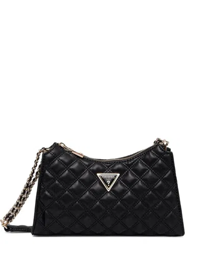 Guess Usa Giully Quilted Shoulder Bag In Black