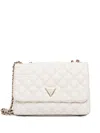 Guess Usa Giully Quilted Shoulder Bag In Metallic
