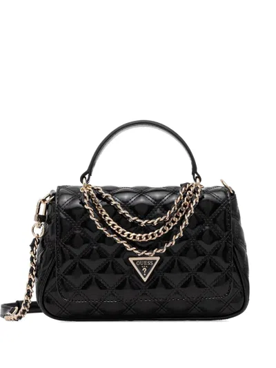 Guess Usa Giully Quilted Tote Bag In Black
