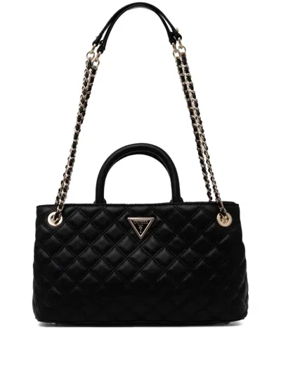Guess Usa Giully Tote Bag In Black