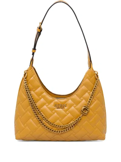 Guess Usa Gracelynn Shoulder Bag In Yellow