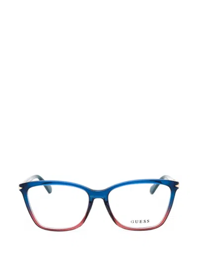 GUESS USA GRADIENT-EFFECT CAT-EYE GLASSES
