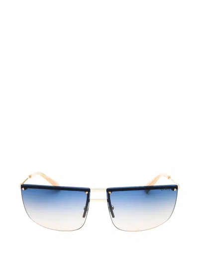Guess Usa Gradient-lens Geometric-frame Sunglasses In Purple