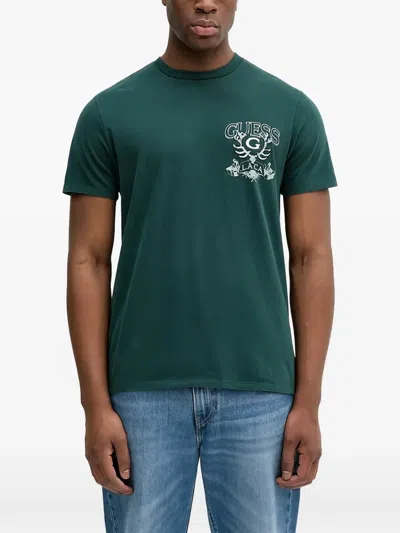 Guess Usa Graphic T-shirt In Green