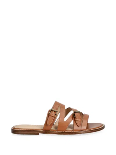 Guess Usa Grayden Buckle-fastening Sandals In Brown