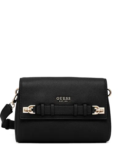 Guess Usa Gregoria Logo-detail Cross Body Bag In Black