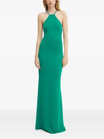 Guess Usa Halterneck Maxi Dress In Green