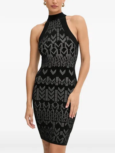 Guess Usa Halterneck Patterned Mini Dress In Multi