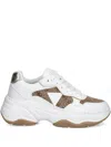 Guess Usa Happy Logo-detail Chunky Sneakers In White