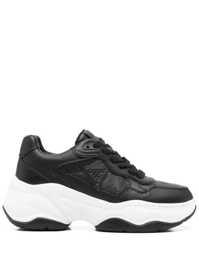 Guess Usa Hapyy Sneakers In Black
