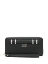Guess Usa Hardware Leather Wallet In Black