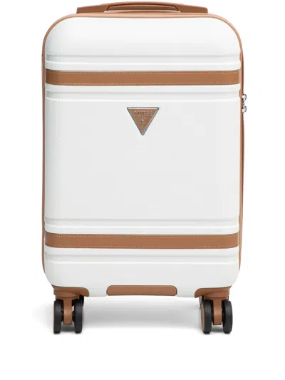 Guess Usa Hardwicke Suitcase In White