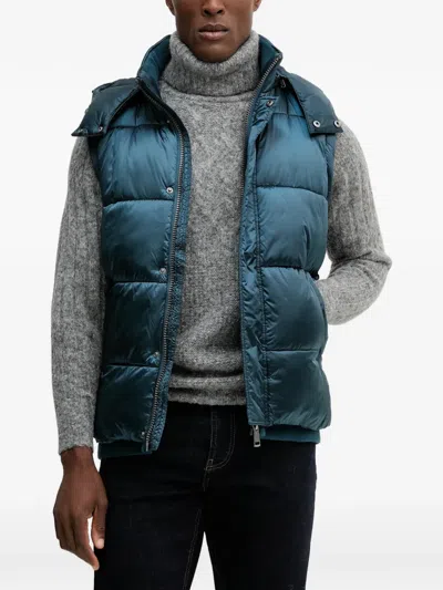 Guess Usa Gefütterte Kapuzenjacke In Blue