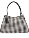 Guess Usa Houndstooth Tote Bag In Black