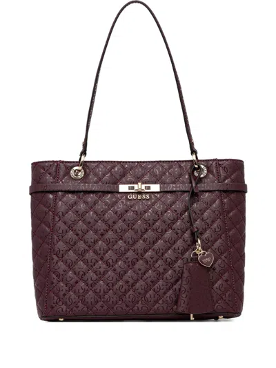 Guess Usa Idra 4g Shoulder Bag In Purple