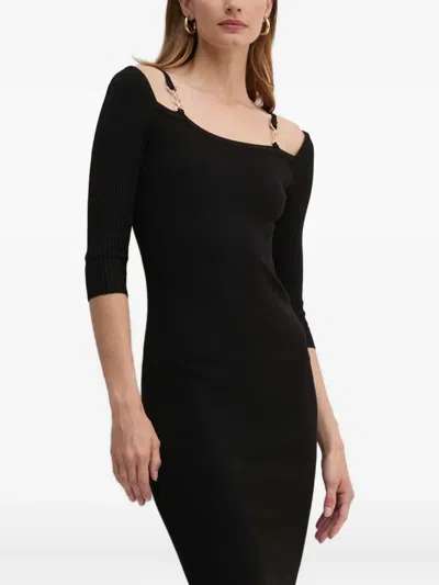 Guess Usa Isa Cut-out Mini Dress In Black