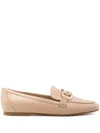 Guess Usa Isaac Leather Loafers In Nude