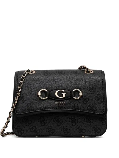 Guess Usa Izzy 4g Cross Body Bag In Black