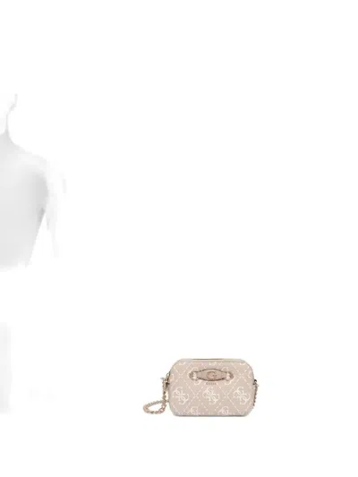 Guess Usa Izzy 4g Crossbody Bag In Neutral