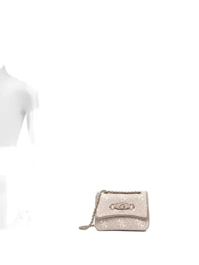 Guess Usa Izzy Shoulder Bag In Neutral