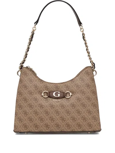 Guess Usa Izzy Shoulder Bag In Neutrals
