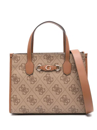 Guess Usa Izzy Tote Bag In Neutrals