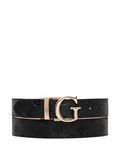 Guess Usa James 4g Logo Belt In Gray