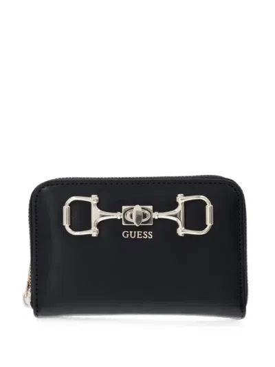 Guess Usa Janie Horsebit Wallet In Black