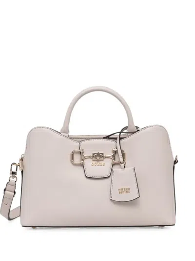 Guess Usa Janie Logo-plaque Tote Bag In Pink