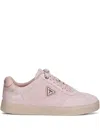Guess Usa Jazlie Suede Lace-up Sneakers In Pink