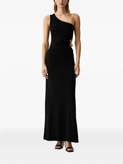 Guess Usa Jazlyn One-shoulder Maxi Dress In Black