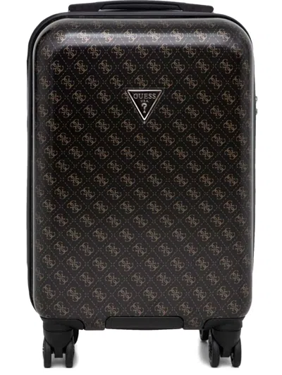 Guess Usa Jesco Trolley Suitcase In 褐色