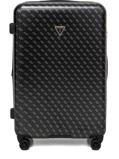 Guess Usa Jesco Trolley Suitcase In Black