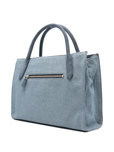Guess Usa Jodi Denim Tote Bag In Blue