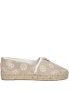 Guess Usa Jolandon Embroidered Slip-on Espadrilles In Neutral