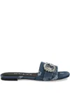 Guess Usa Jolly Mules In Blue